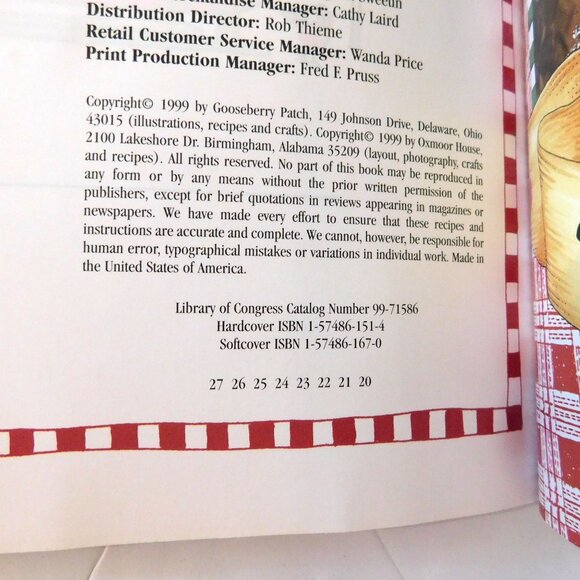 Gooseberry Patch Christmas Cookbook Merry Ideas Recipes Holidays 1999 Paperback - Picture 3 of 8
